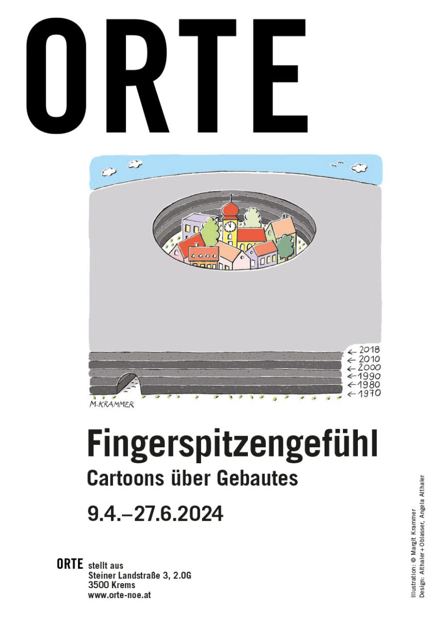 Flyer zur Ausstellung Fingerspitzengefรผhl Vorderseite